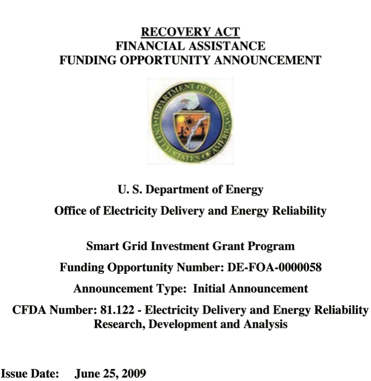 図1  米国エネルギー省が策定したスマートグリッド社会実証実験のガイドライン