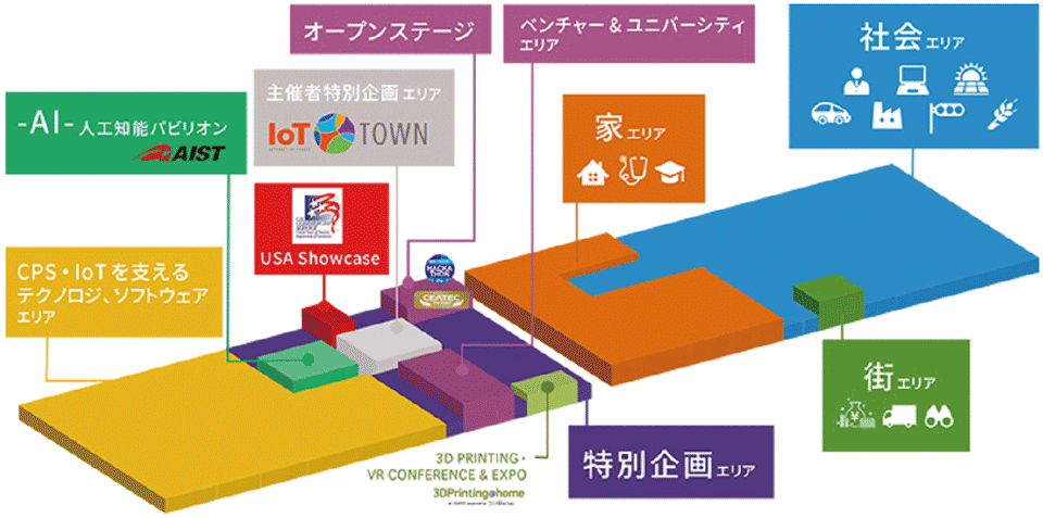 図1　‘CEATEC JAPAN 2016’の会場構成