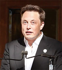 写真1　テスラ社長　Elon Musk（イーロン・マスク）氏