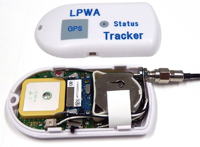 写真1　ソニーのLPWAの送信端末「トラッカー」の回路構成
