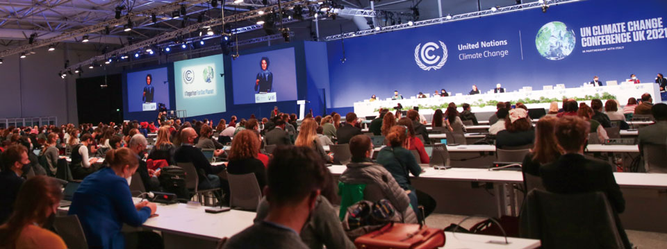 写真1　COP26 「People’s Plenary」（人々の会議）の模様