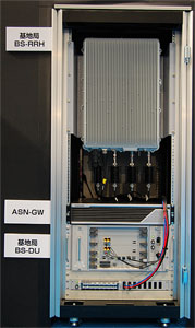 写真6　基地局（BS-DU、BS-RRH）とASN-GWの外観（いずれ半導体チップが開発され小さなUSB端末となる）
