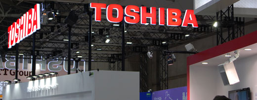 写真1　東芝ブースの外観