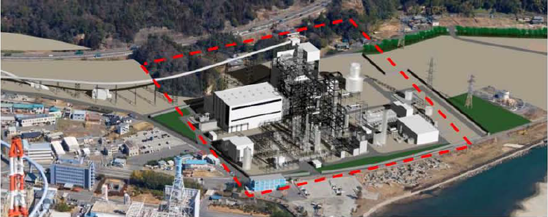 図　勿来IGCCパワーが建設する発電所の完成予想図