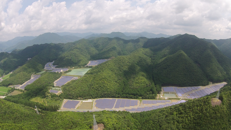 図　多可町安田郷メガソーラー発電所の全体像