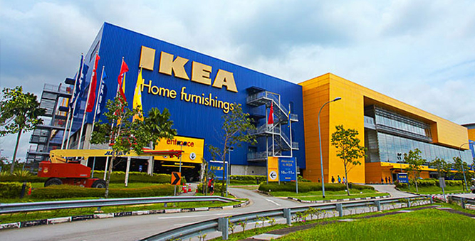 図　IKEA Tampines店の外観