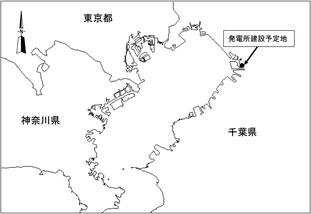 図　「蘇我火力発電所」（仮称）の建設予定地