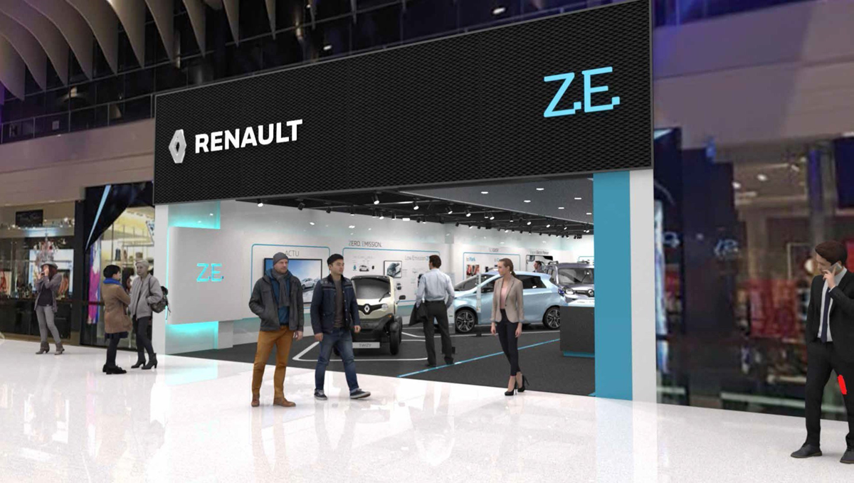 図　Renaultがストックホルム郊外に開設する「Renault Electric Vehicle Experience Center」のイメージ