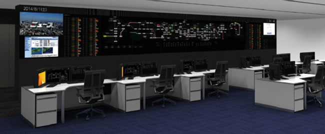 写真1　広域機関システムの指令室の完成イメージ