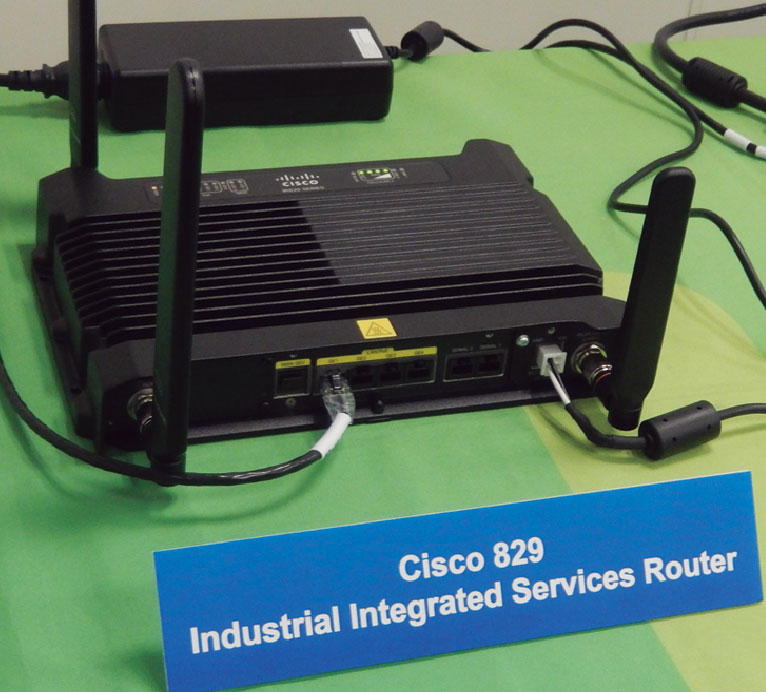 写真1　Cisco 829 産業用サービス統合型ルータ （ゲートウェイ）の外観