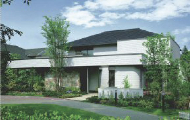 写真1　2009年3月に発売された環境配慮住宅「グリーンファースト」の外観
