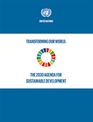 図1　「持続可能な開発のための2030アジェンダ」の表紙