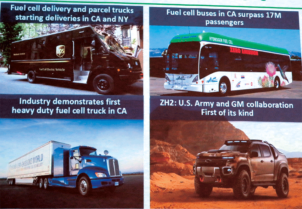 図3　燃料自動車のトラックやバスなどへの新しい車両アプリケーション（ヘビーデューティアプリケーション）の例