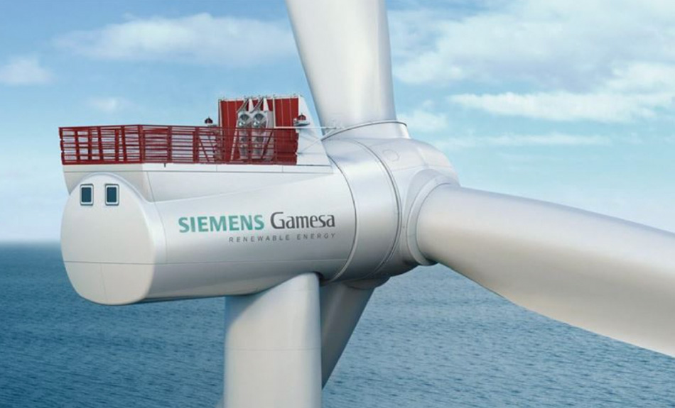 写真　Siemens Gamesaの風力タービン「SG8.0-167DD」