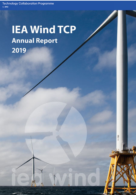 図3　IEA Wind TCPの『年次報告書 2019』の表紙（2020年11月発行、全54頁）
