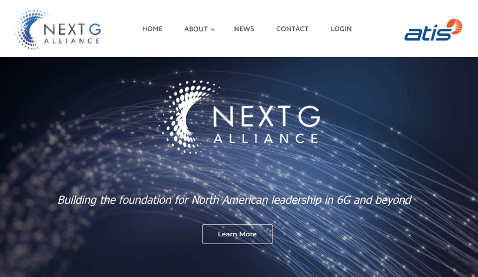 図6　Next G AllianceのWebサイト
