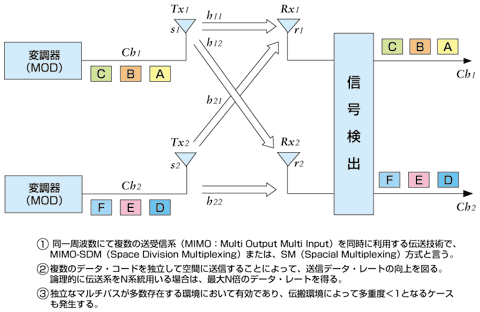 図1 SM-MIMOの概念図