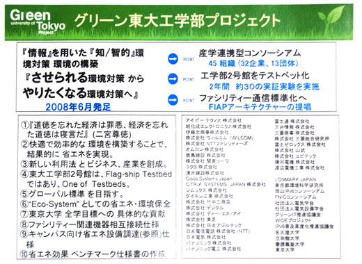 図2　「グリーン東大工学部プロジェクト」の目標と参加メンバー