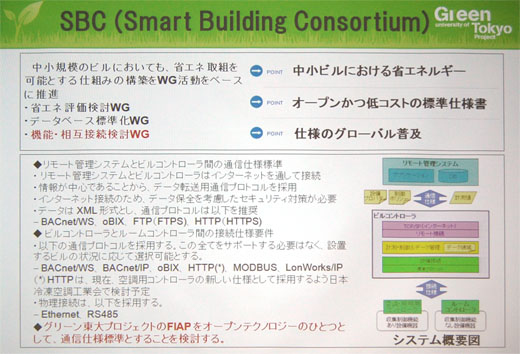 図8　中小ビルにおける省エネルギーを実現するSBCの標準仕様づくりを後方支援