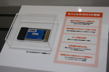 モバイルWiMAXのデータ通信カード（サムスン電子製）
