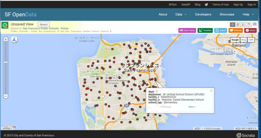 図3　San Francisco Public Schools - Points