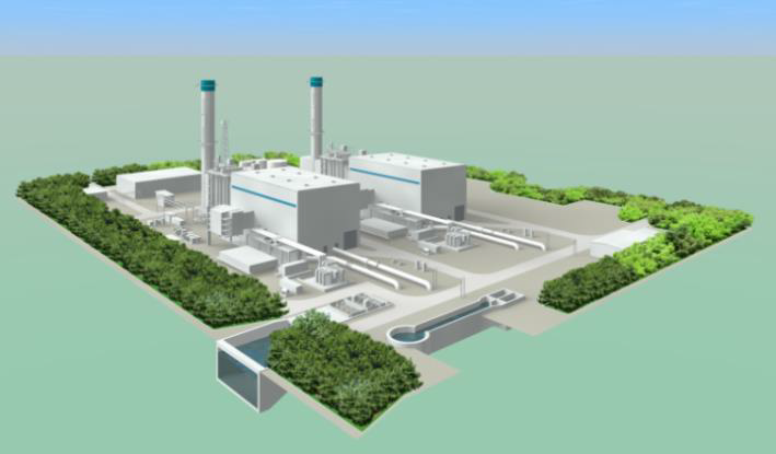 図2　相馬港天然ガス火力発電所の完成イメージ