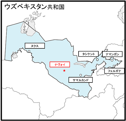 図　ナヴォイ発電所の位置