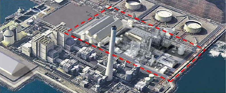 図　広野IGCCパワーが建設する発電所の完成予想図