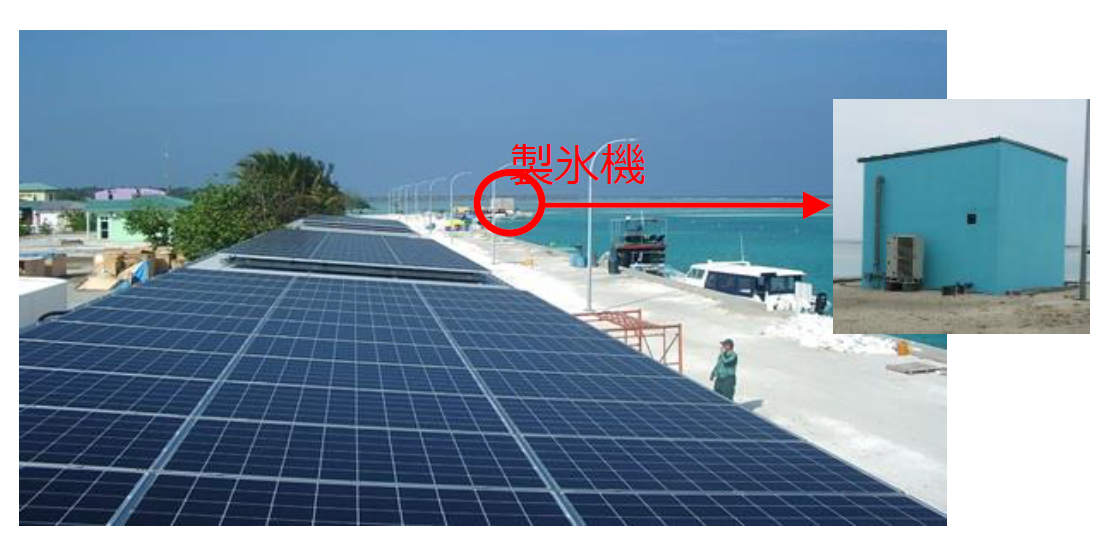 図　完成した太陽光発電設備