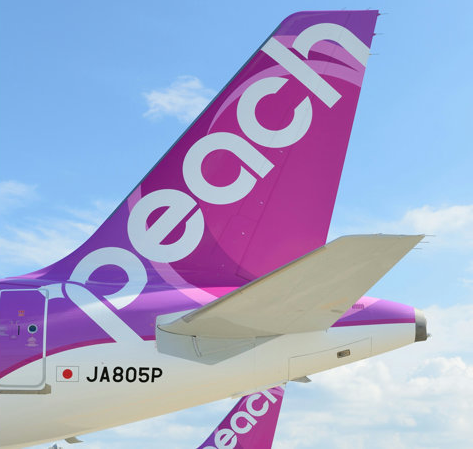 図　Peach Aviationが運行している「エアバスA320-214」