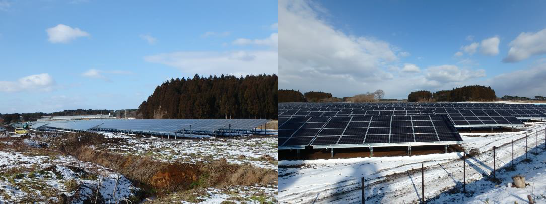 図　完成し、発電を開始した区画の様子