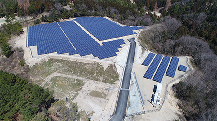 図　F豊田篠原太陽光発電所の全景