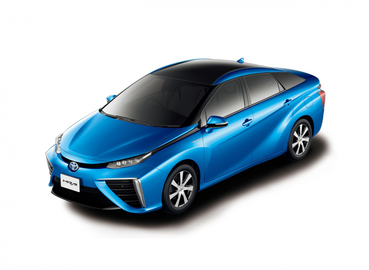 図　トヨタ自動車の燃料電池車「MIRAI」