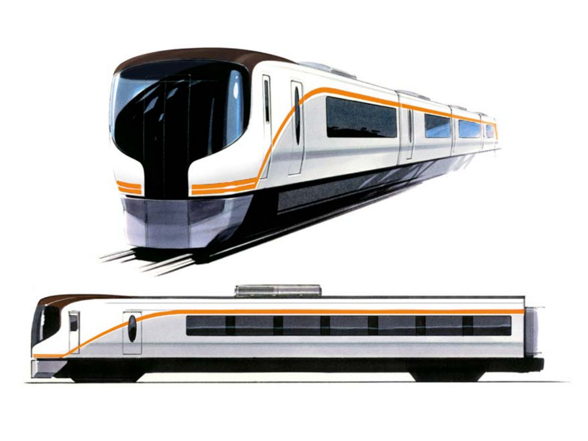 図　JR東海が導入を企画しているハイブリッド車のデザインイメージ