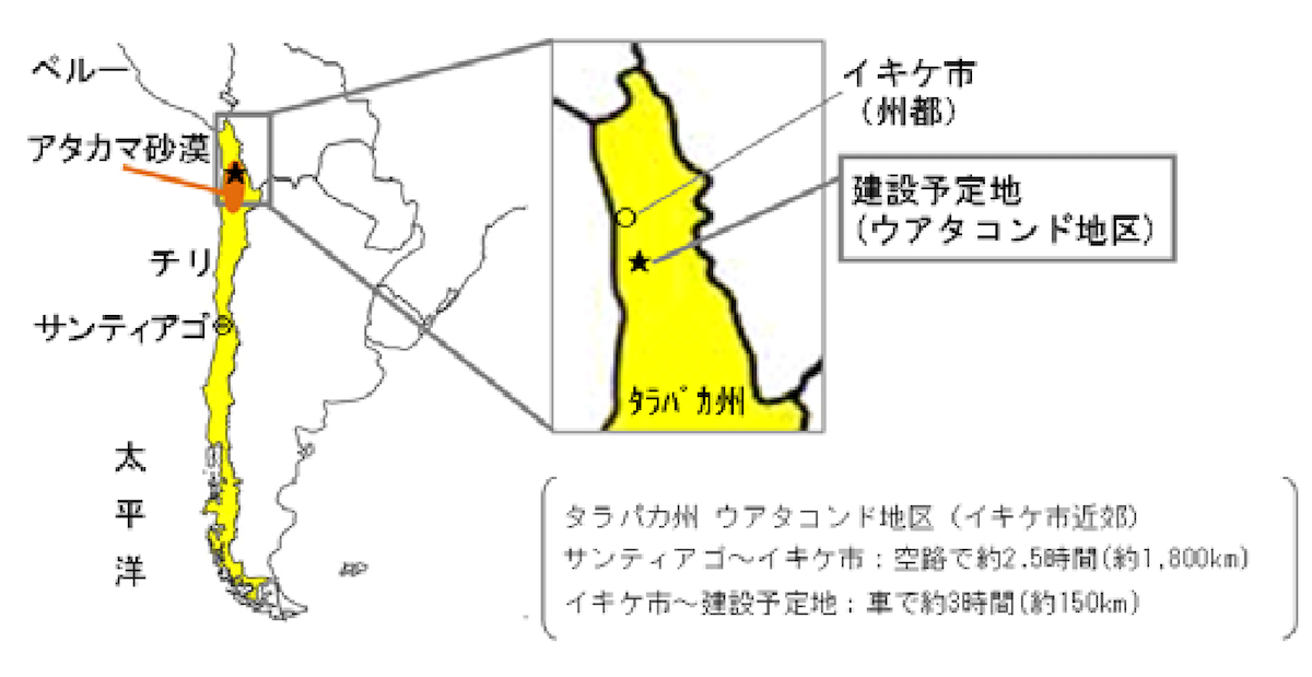 図　メガソーラーの建設予定地