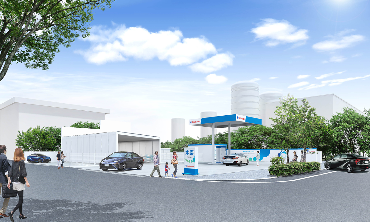 図　「川崎水素ステーション」の完成イメージ図。2018年4月に営業開始の予定だ
