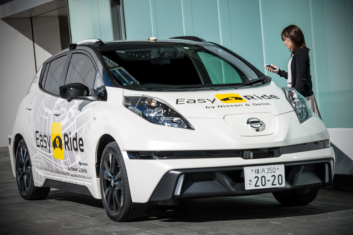 日産自動車とdenaが自動運転タクシーの実証実験 年代早期の本サービス提供を目指す 電気 燃料電池自動車 スマートグリッドフォーラム