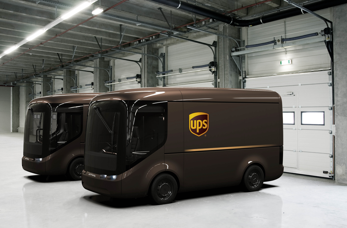 図　UPSが公開した配達用小型EV