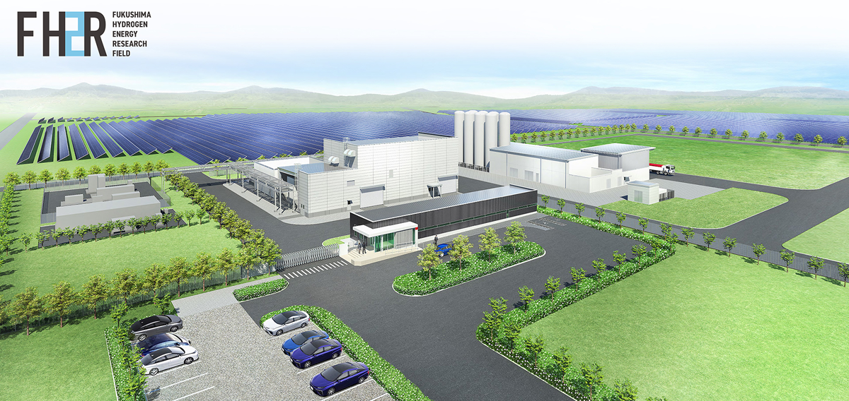 図　「福島水素エネルギー研究フィールド」の完成予想図