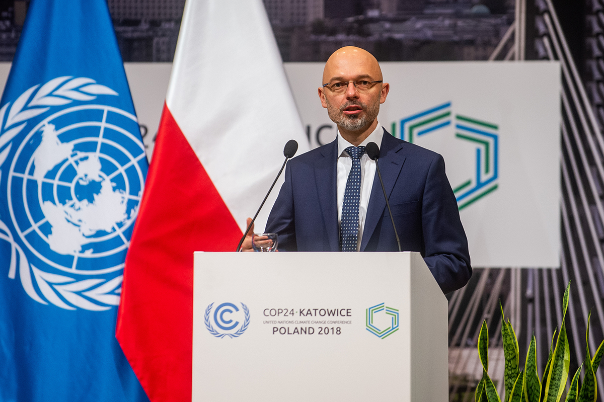 図　ポーランドの環境副大臣であるMichał Kurtyka氏。自国開催となったCOP24で議長を務めた