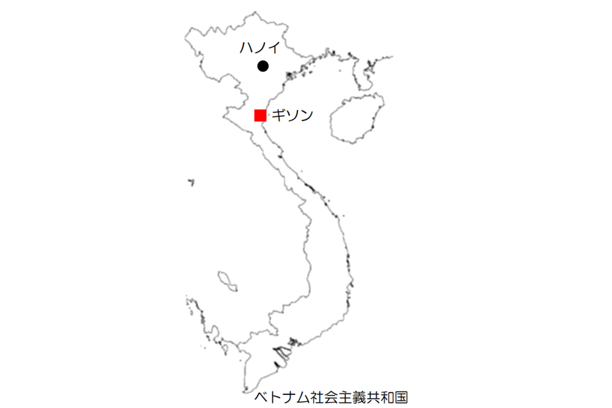 図　東北電力が事業に参加するベトナムの石炭火力発電所の位置