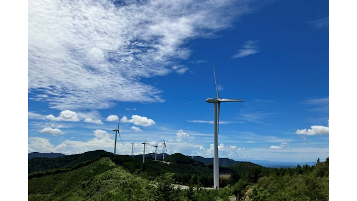 打保発電所新設工事・工事記録　綜合編 日立製作所が三重県の風力発電所で発電施設の建設を完了、日本最大規模