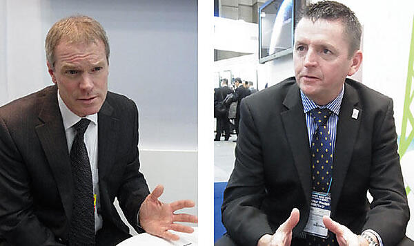 写真1(左) アジア太平洋地域（APAC）営業担当バイスプレジデント、マイケルM.マーフィー（Michael M. Murphy）氏
写真2(右) ビジネスデベロップメント／マーケティング担当ディレクター、アンディ・スレイター（Andy Slater）氏