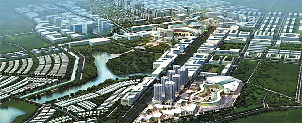 写真3　東急電鉄がベトナム·ビンズン省で進めている新都市開発の外観