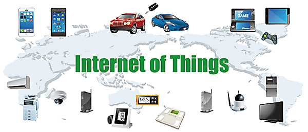 図1　IoT時代に2020年には200億〜500億個のIoTデバイスが接続されるイメージ