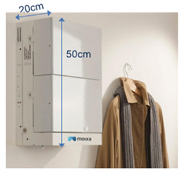 写真1　モイクサ（Moixa）社の蓄電池（蓄電容量：2ｋWh）の外観