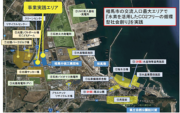 図4　スマートコミュニティ事業の実施場所
