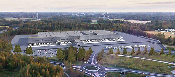 写真1　フィンランドの物流センター「Lidl Distribution Center」の外観