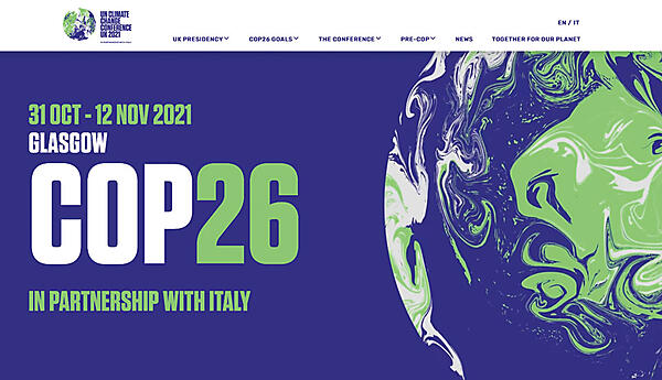 図1　COP26のWebサイト