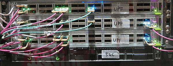 写真4　ShowNet＃11ローカル5Gに格納されたスパイレント コミュニケーションズ／東陽テクニカの「Landslide 5GC」